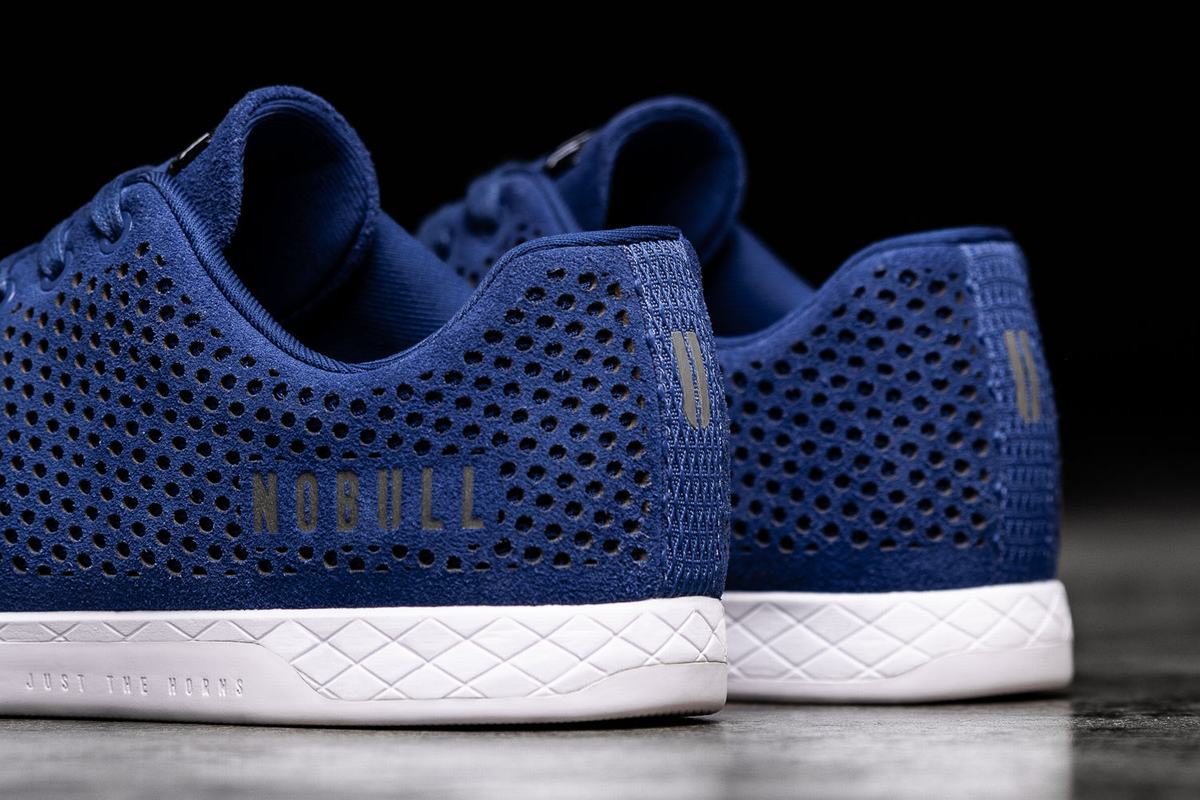 Nobull Suede Men's Trainers Blue | Australia (KV2067)